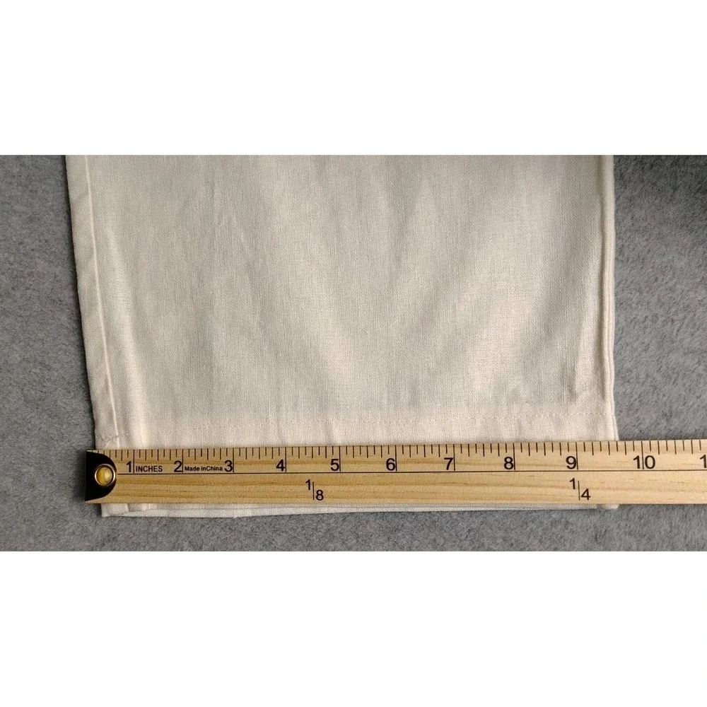 NWF PARC 81 Linen Blend Drawstring  Pant Mens Sz  36x31  Ivory  Leisure Resort